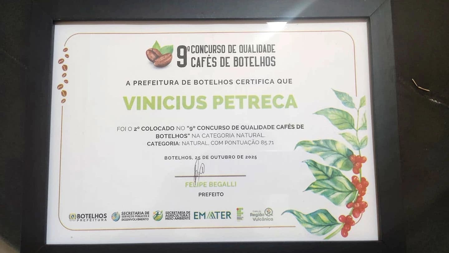 Imagem da Premiação do Café